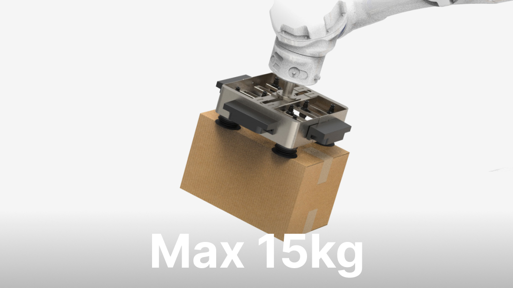 最大15kgの重量物搬送