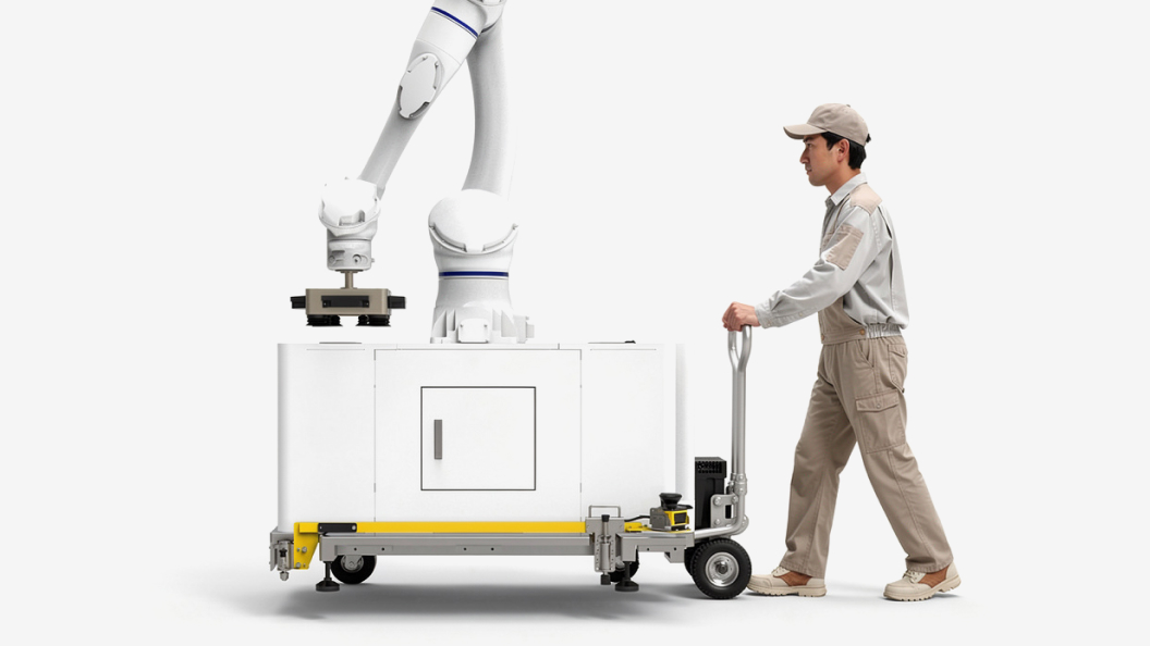 ハンドリフトで移動